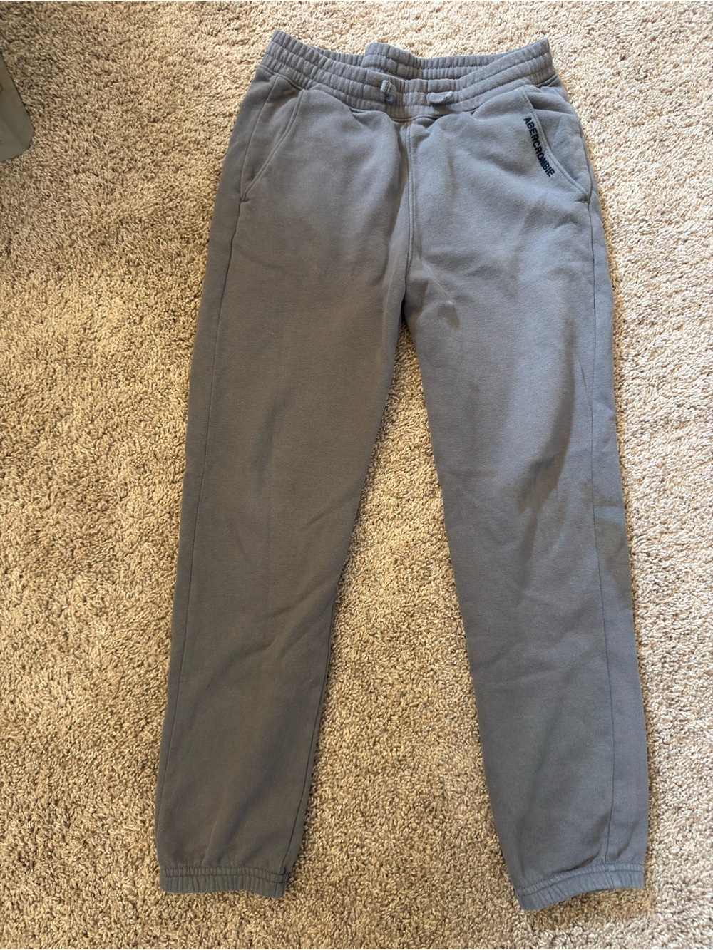 Boys Abercrombie & Fitch Gray Joggers